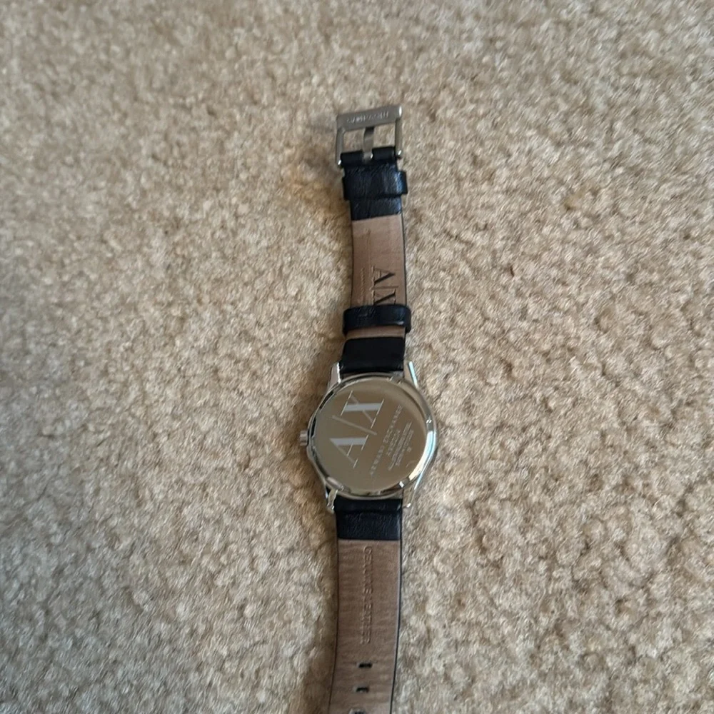 ARMANI EXCHANGE GENUINE LEATHER WATCH